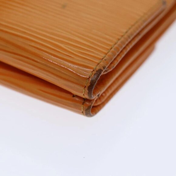 LOUIS VUITTON Epi Portefeuille Elise Wallet Orange Mandarin M6348H LV Auth 82176 - Picture 2 of 15